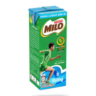 Milo Milk Less Sugar 180ml x 4 Boxes x 12 Blocks