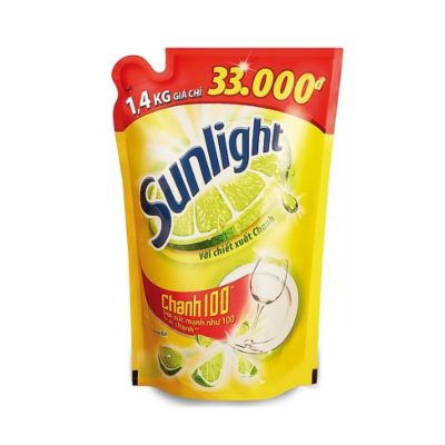 Sunlight Dishwashing Lemon 1.4Kg x 9 Bags