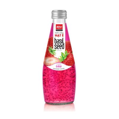 Rita Basil Seed Drink With Strawberry Flavour 290ml