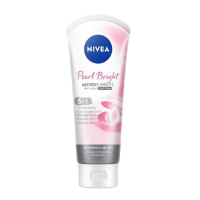 Nivea Women Pearl White MicroBubbles Deep Clean Clay Foam 5IN1 50g  x 24 Tubes