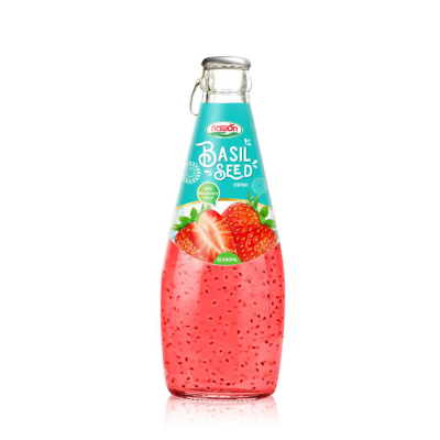 Nawon Basil Seed With Strawberry 290ml x 24 Bottles