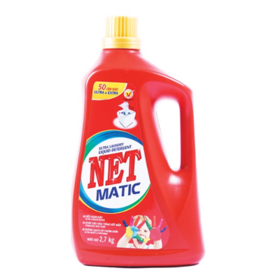 NET Matic Detergent Liquid 2.7kg x 4 Bottles