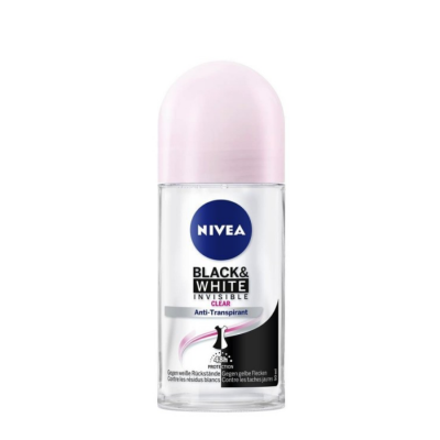Nivea Deodorant Roll On Women Dry Invisible Black & White Clear 50ml x 24 tubes