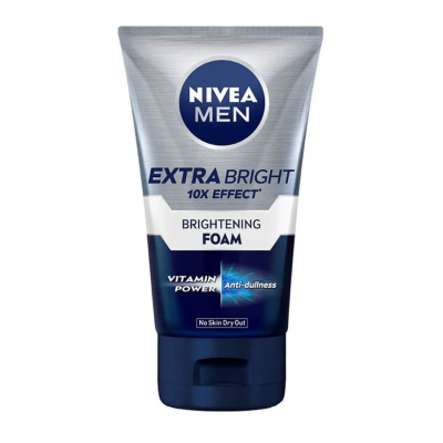 Nivea Men Extra White 10X Effect Brightening Facial Foam 50g x 24 Tubes