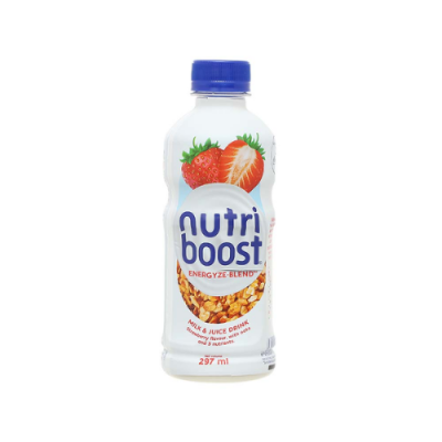 Nutriboost Strawberry Milk Juice 297ml x 24 Bottles
