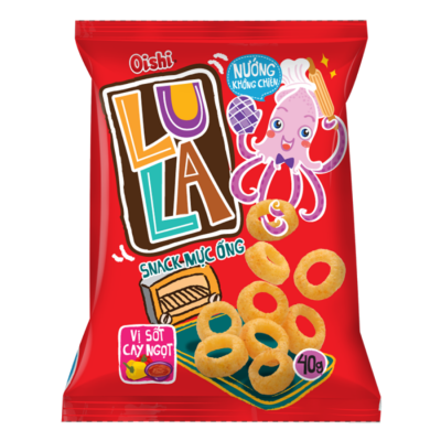Oishi Luna Snack Ring Cumi Panggang 40g x 60 Bags