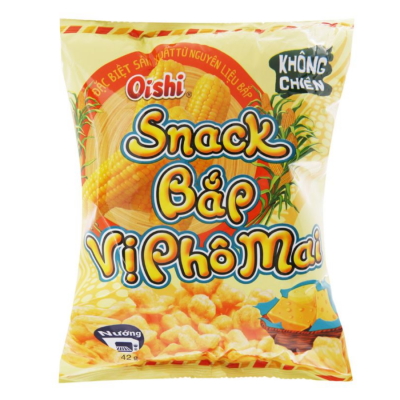 Oishi Snack Corn with Cheese 32g x 80 Bags