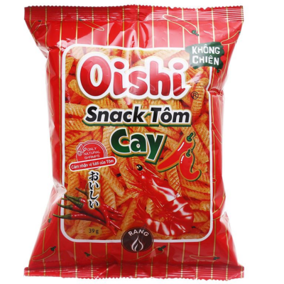 Oishi Snack Hot Shrimp 39g x 60 Bags