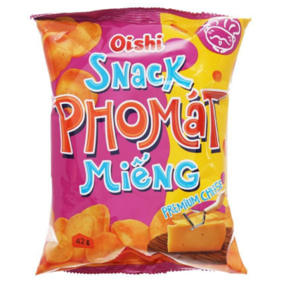 Oishi Snack Premium Cheese 14g x 100 Bags