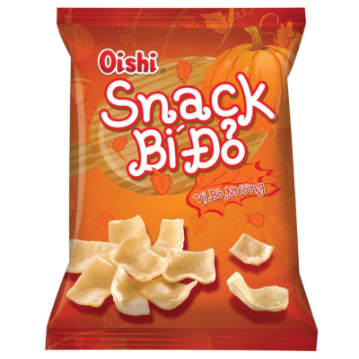 Oishi Snack Pumpkin Grilled beef Flavor 75g x 12 Bags
