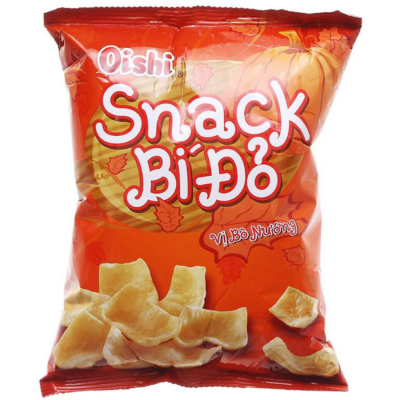 Oishi Snack Pumpkin Grilled Beef Flavour 14g x 100 Bags