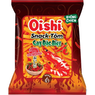 Oishi Snack Special Hot Shrimp 14g x 100 Bags