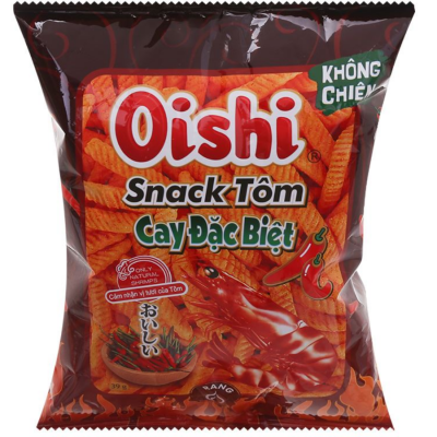 Oishi Snack Special Hot Shrimp 39g x 60 Bags