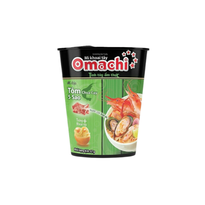 Wholesale Omachi Hot Sour Shrimp 67g x  24 Cups