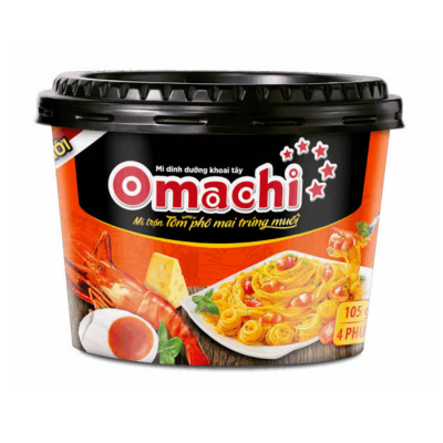 Omachi Shrimp Cheese & Salted Eggs 105G x 12 Bowls