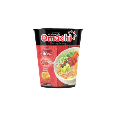 Wholesale Omachi Stewed Beef With Sauce 68g x  24 Cups