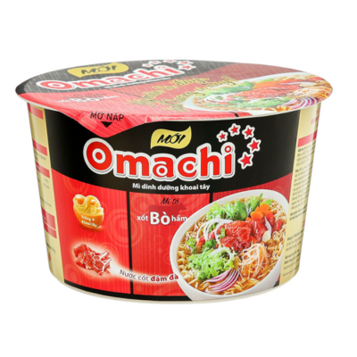 Omachi Stewed Beef With Sauce 92g x 18 Bowls