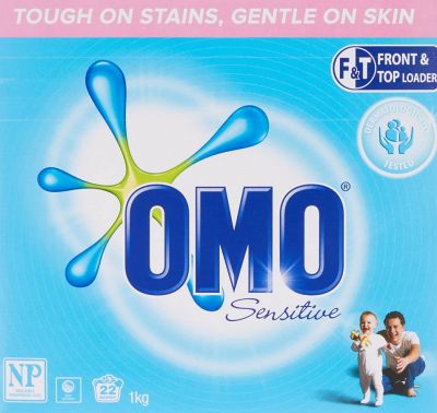 Wholesale Omo Sensitive Laundry Washing Powder Front & Top Loader 1kg