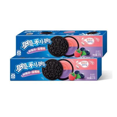 Oreo Blueberry And Raspberry Flavor 97g x 24pcs