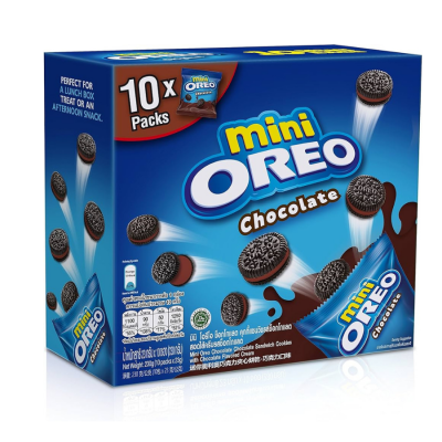 Oreo Biscuit Sandwich Mini Vanilla Pouch 204gr (10 packs) x 6 boxes/carton