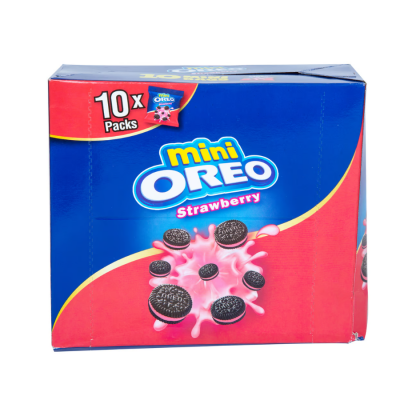 Oreo Biscuit Sandwich Mini Strawberry Pouch 204gr (10 packs) x 6 boxes/carton