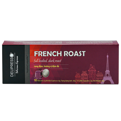 Phuong Vy Delipresso French Roast 6g x 10 capsules x 24 Boxs