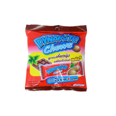 Dynamite Chews Chocolate Mint Filling 125g x 36 Bags