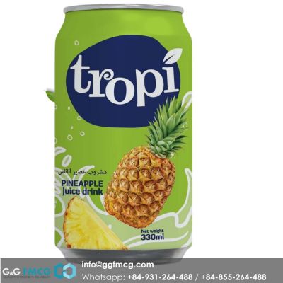 Juice - Tropi Pineapple Juice 330ml x 24 cans