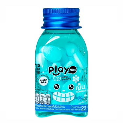 Playmore Icy Mint Flavored Mints 22g x 6 Jars x 24 Boxes