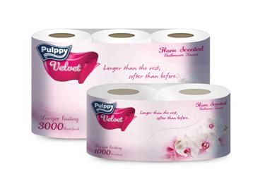 Pulppy Velvet Toilet Paper (10pcs) Flower Flavour