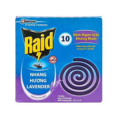 Raid Anti Mosquito Repellent Lavender 10 Coil