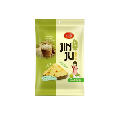 Richy JinJu Milk Pandan Rice Cracker  145g x 20 Bags