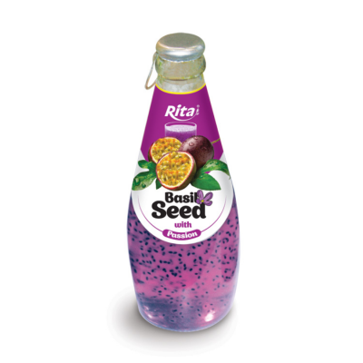 Rita Basil Seed Drink With Passion Fruit Flavour 290ml x 24 Bottles