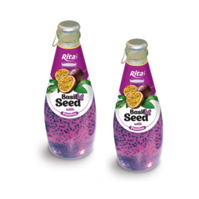 Rita Basil Seed Drink With Passion Fruit Flavour 290ml x 24 Bottles