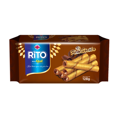 RITO Waffles with Chocolate Ice Cream128g x 32 Bags