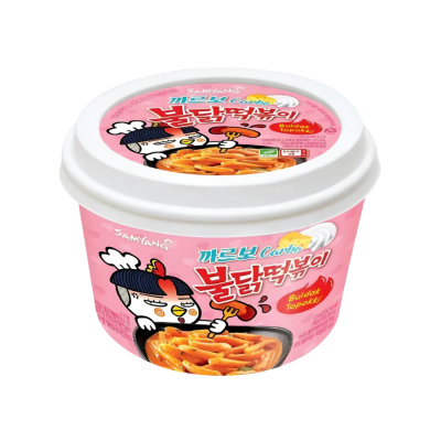 Samyang Tobokki Rice Cake With Carborana Sauce 179g x 16 Bowls