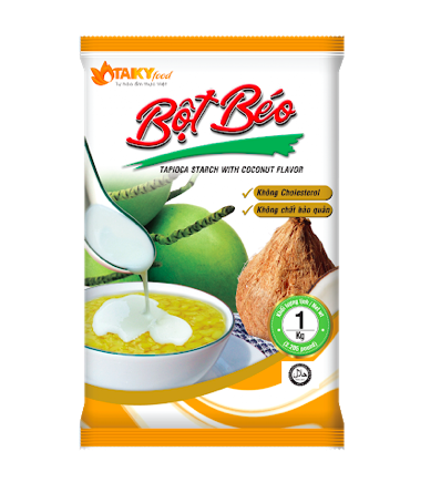 Tai Ky Tapioca Starch With Coconut Flavor (Yellow) 1kg x  10 Bag