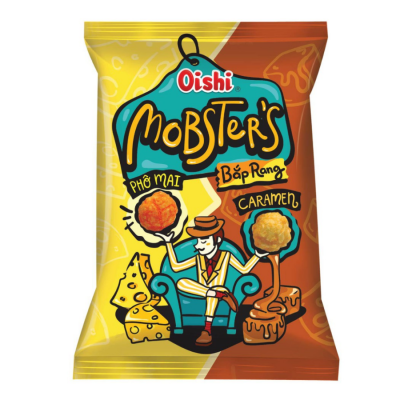 Oishi Mobster's Caramel Cheesee Popcorn 75g x 30 Bags