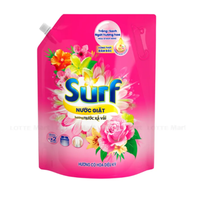 Surf Flowers Grass Detergent Liquid 2.9kg x 4 Bags