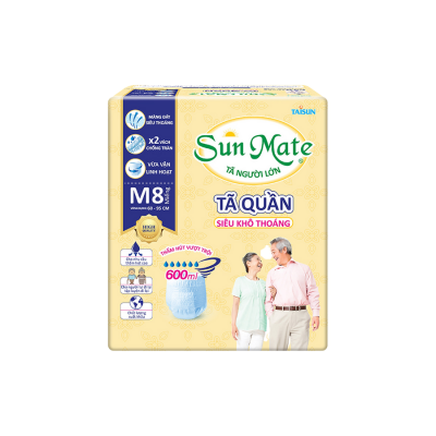 Taisun Sunmate diaper pants for the elderly M8 x 6 Bags