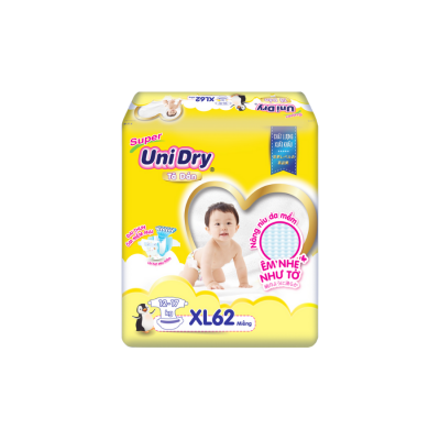 Taisun Super G6 Unidry Baby Dry XL62 x 4 Bags