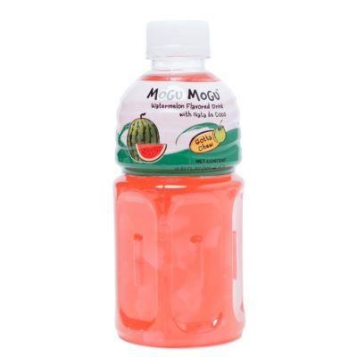 Mogu Mogu Watermelon Flavored Drink With Natade Coconut 320ml x 24 Bottles