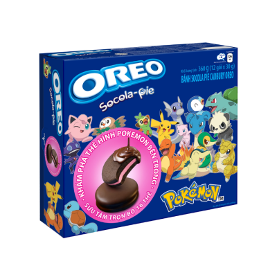 Oreo Chocolate Pie Strawberry 360g x 8 Boxes - Pokémon Version