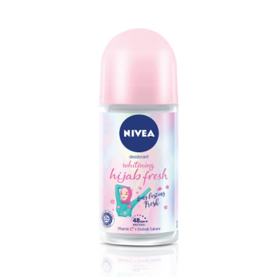 Nivea Deodorant Roll On Women Brightening Hijab Fresh 50ml x 24 tubes