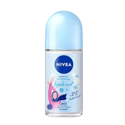 Nivea Deodorant Roll On Women Brightening Hijab Cool 50ml x 24 tubes