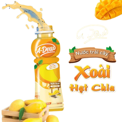 A-Dew Mango Juice Drink With Chia Seeds 450ml x 24 Bottles