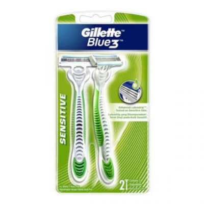 Gillette Blue Match 3 Sensitive Disposable 2 x 12 Packs x 12 Boxes