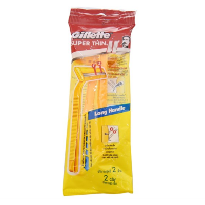 Gillette Super Thin II Razo Yellow 2pcs x 12 Packs x 20 Boxes