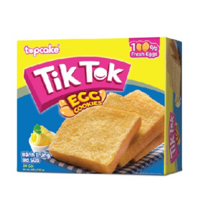 Tik Tok Butter Milk Egg Cookies 120g x 28 Boxes
