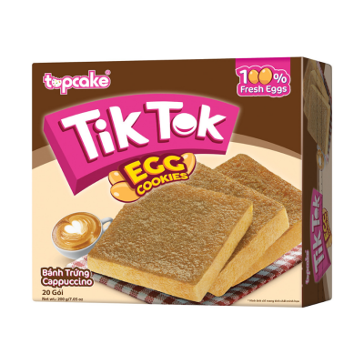 Tik Tok Cappuccino Egg Cookies 200g x 8 Boxes